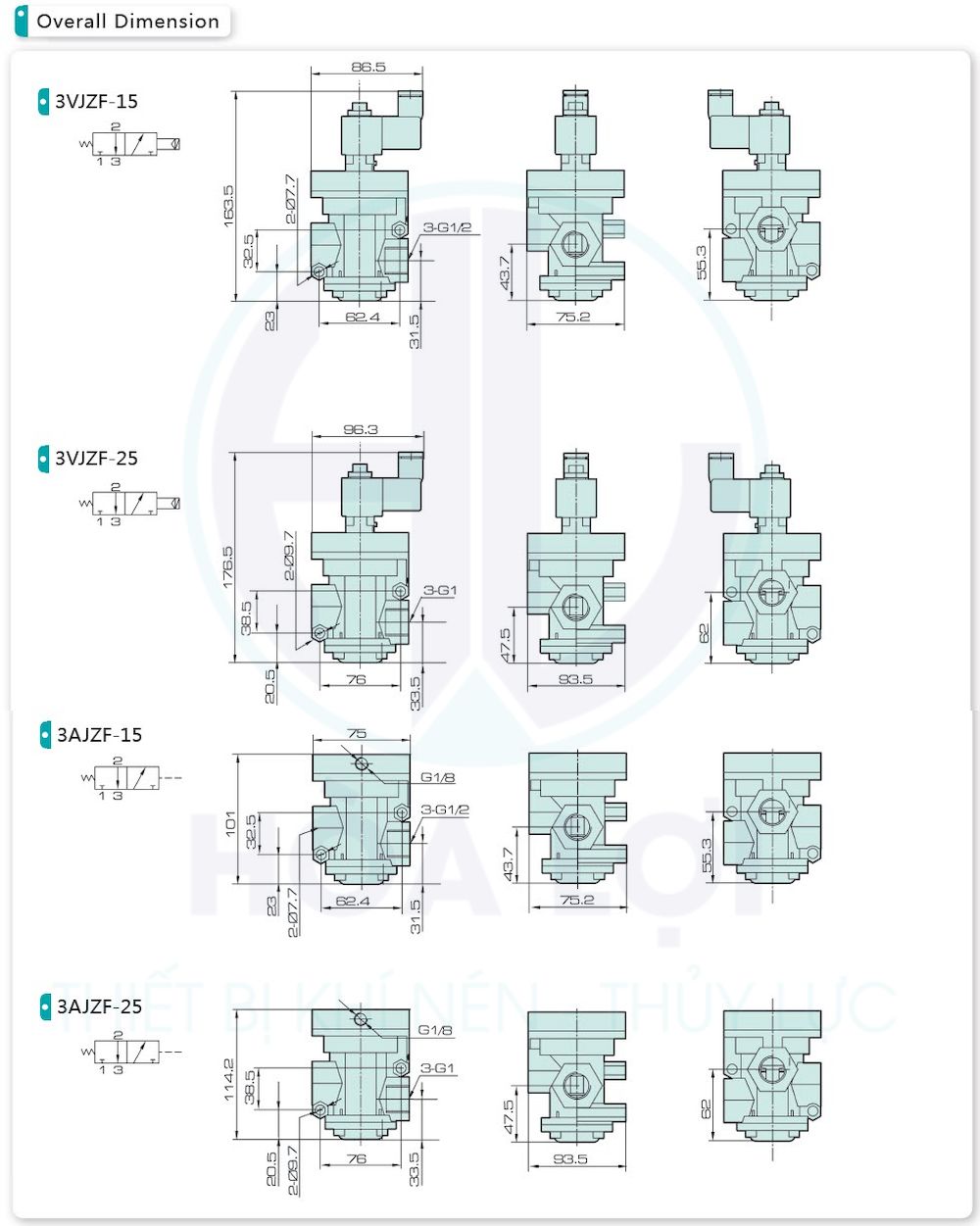 3vjzf series 3 2 way stop solenoid valve jelpc 1