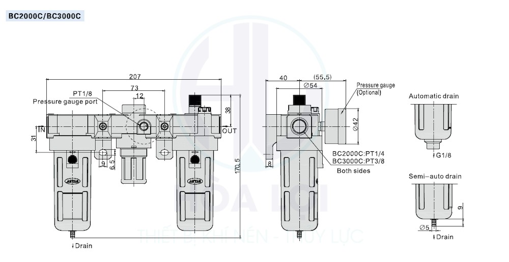 AFC BFC Series Preparation unit Airtac 3