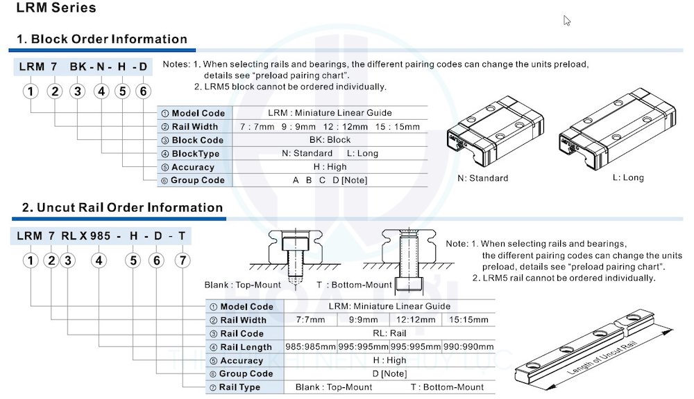 Con Trượt LRM7BK-N-H-D AIRTAC 7 LRM block series info