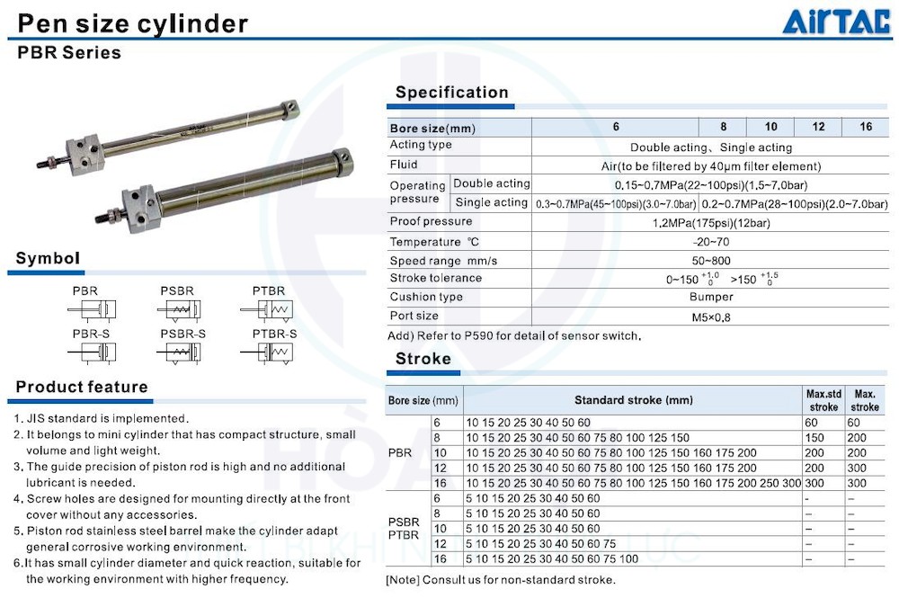 PB series Pen size cylinder 1
