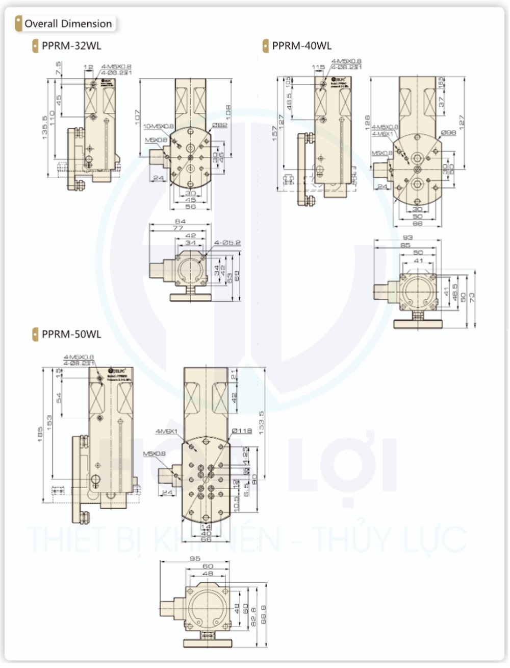 PPRM Series Elbow Cylinder jelpc 2