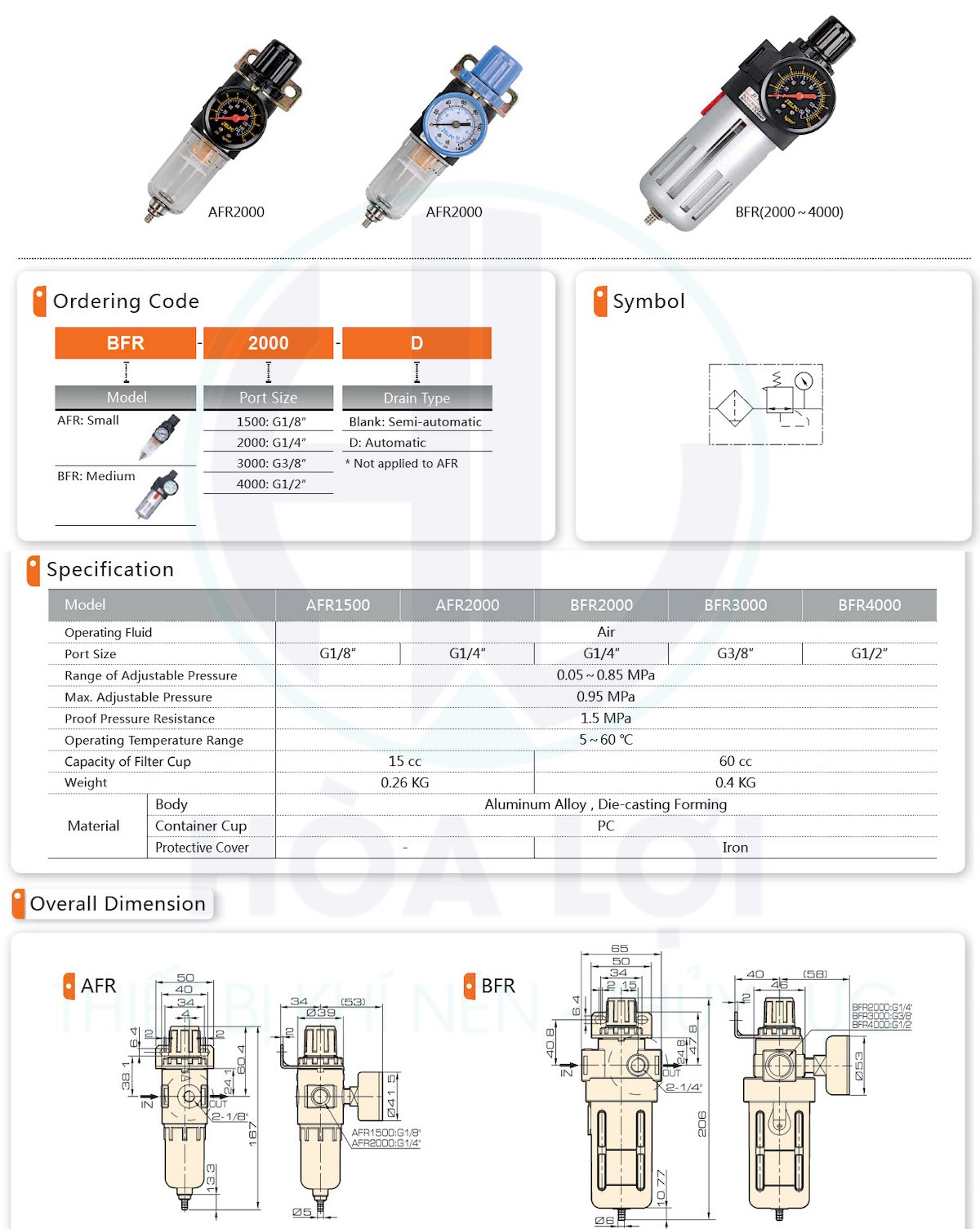 afr-bfr-series-filter-regulator