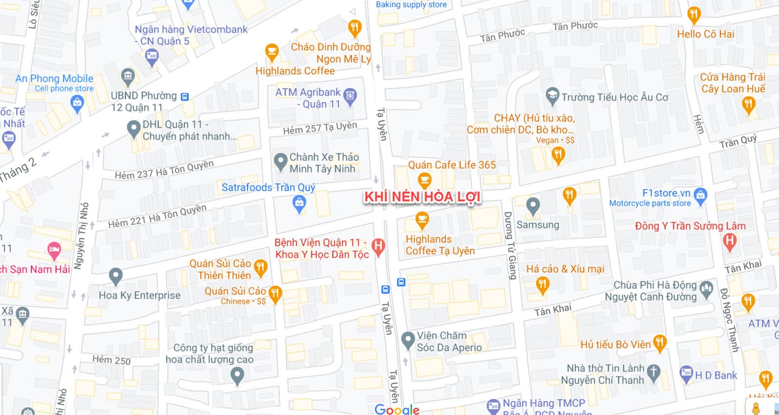 Hòa Lợi - Google Map