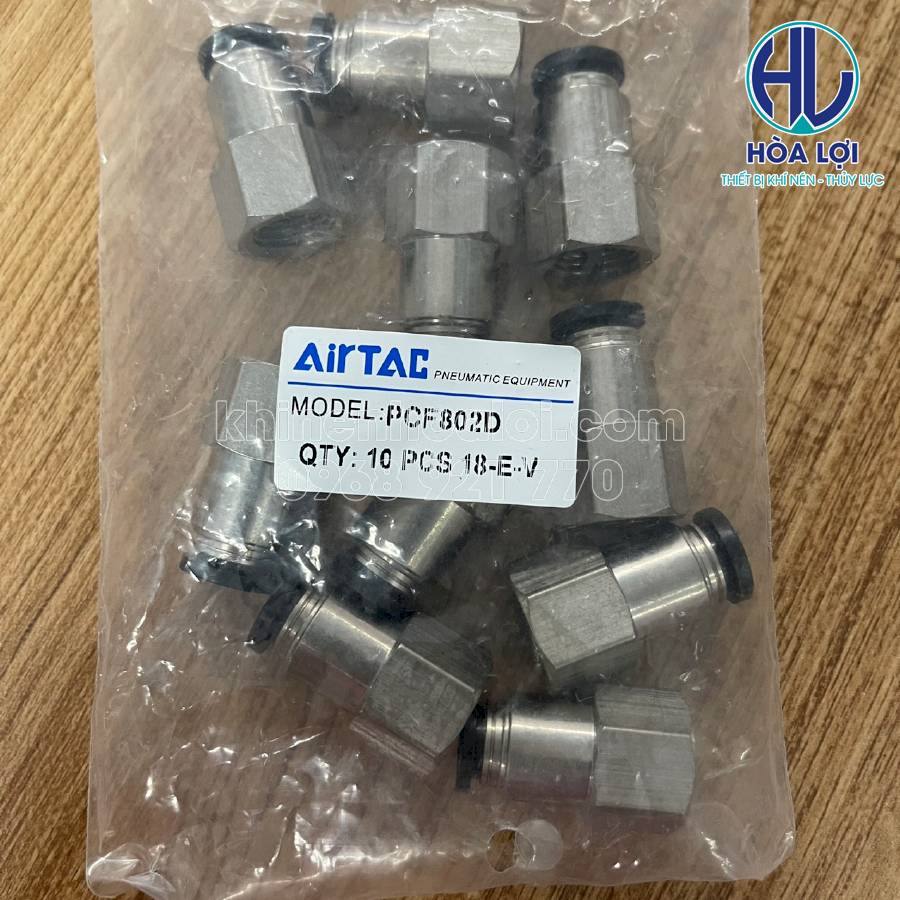 Alternative view of Khớp Nối Thẳng PCF802D AIRTAC