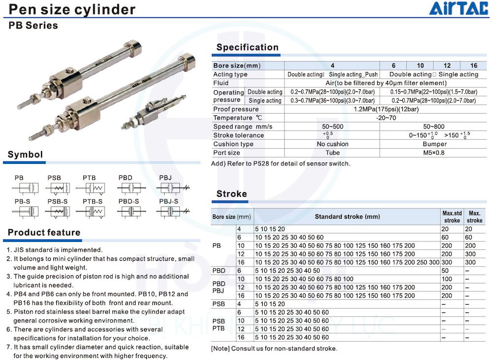 pb series airtac pen size cylinder 1